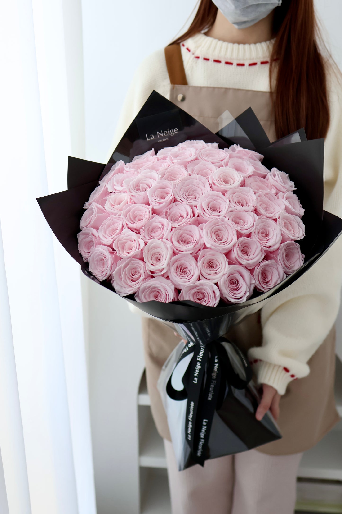 保鮮花丨粉紅玫瑰花束.19/36/52/99枝